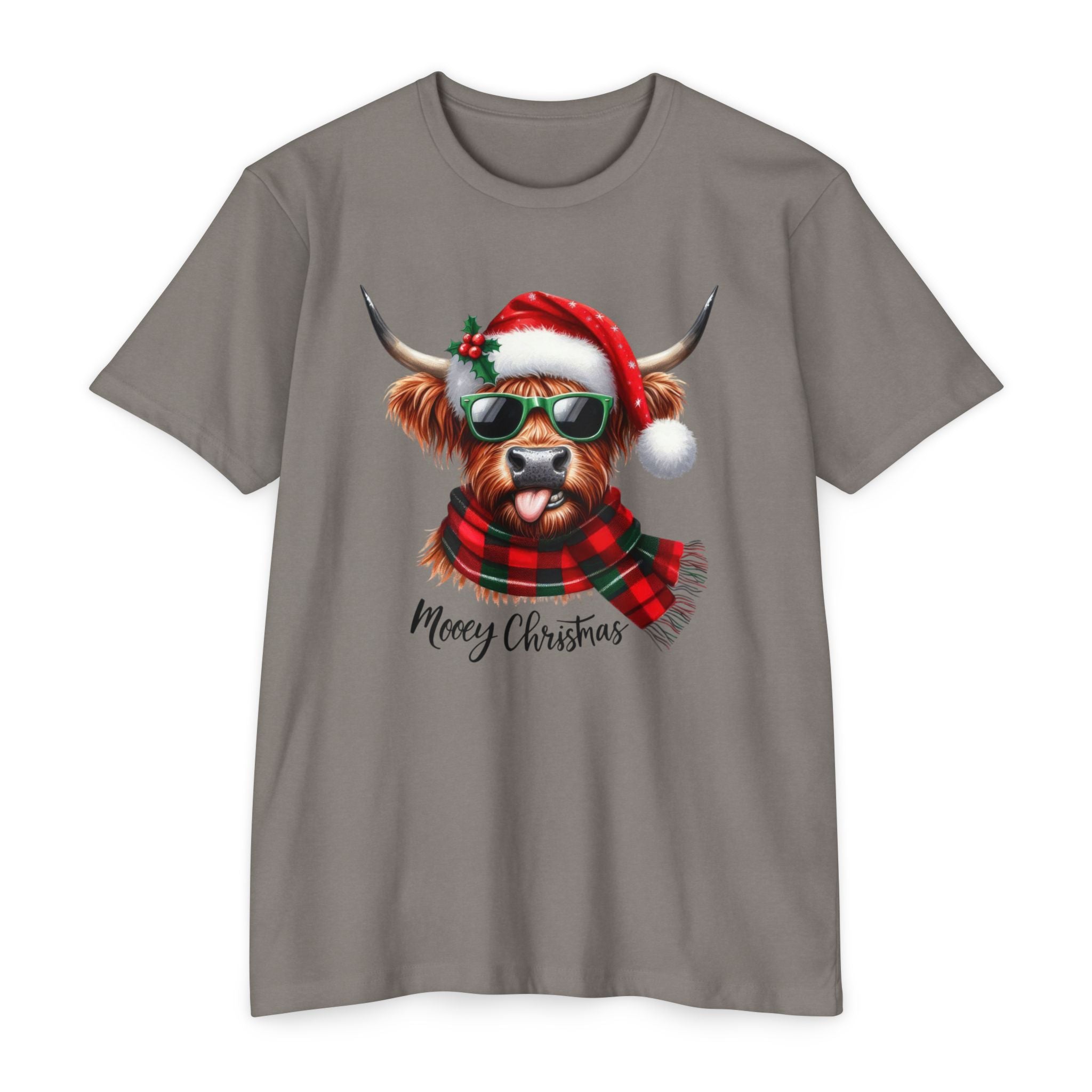 Mooey Christmas Highland Cow T-Shirt