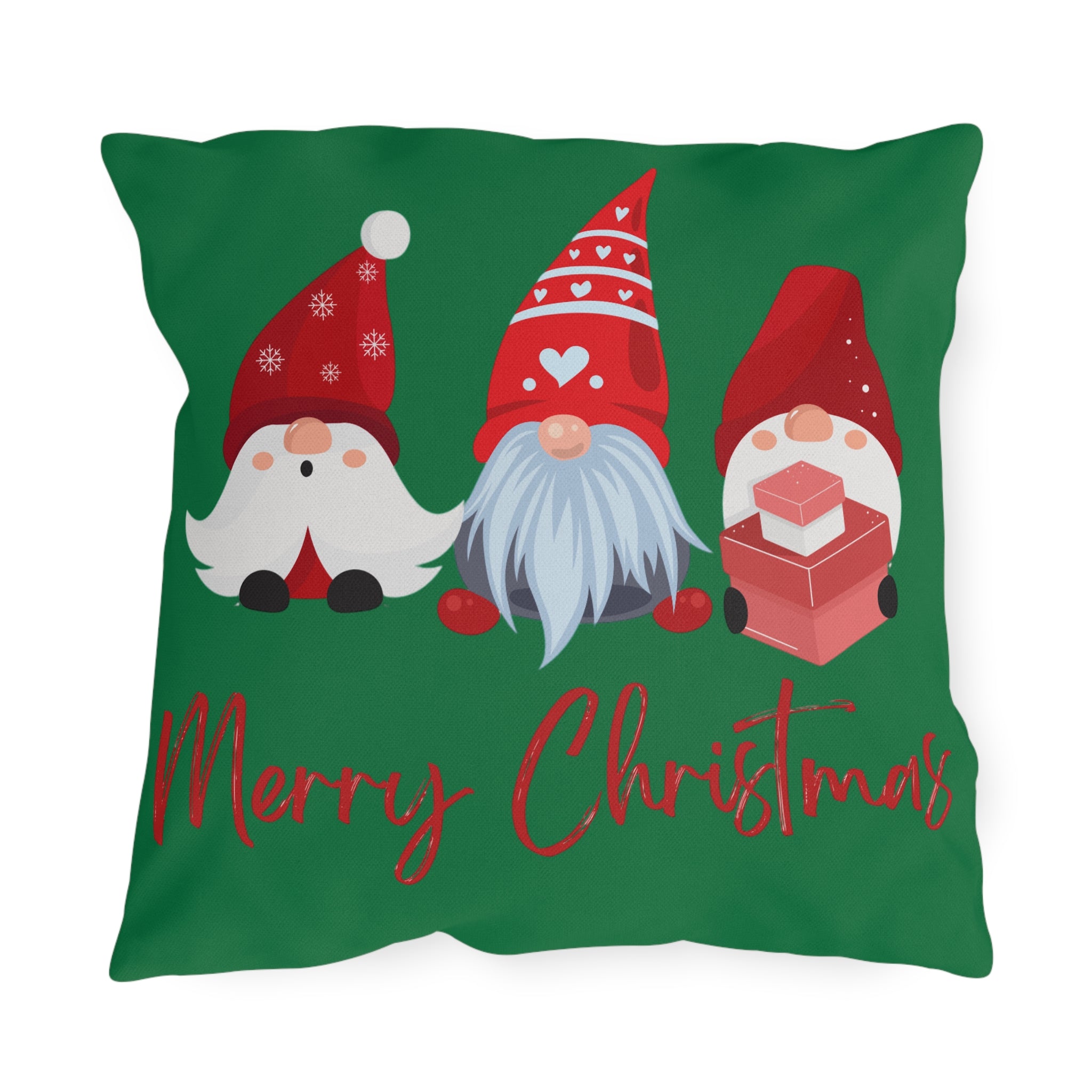 Christmas Gnome Throw Pillow – Festive Holiday Cushion