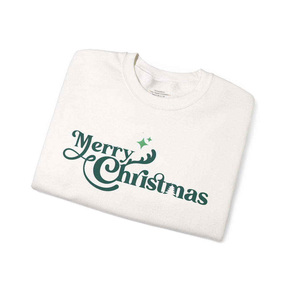 Merry Christmas Sweatshirt – Minimalist Holiday Crewneck for a Cozy Winter Look
