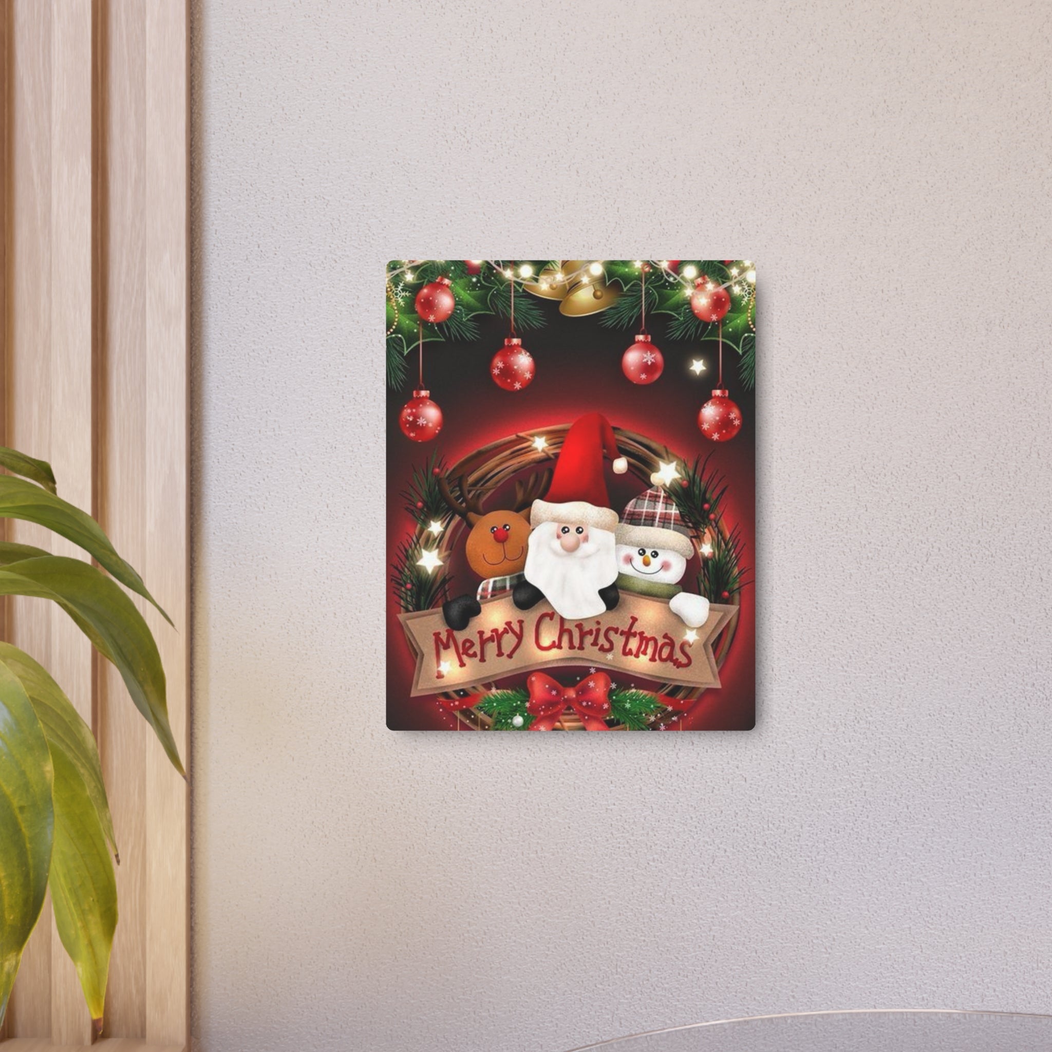 Merry Christmas Metal Wall Art