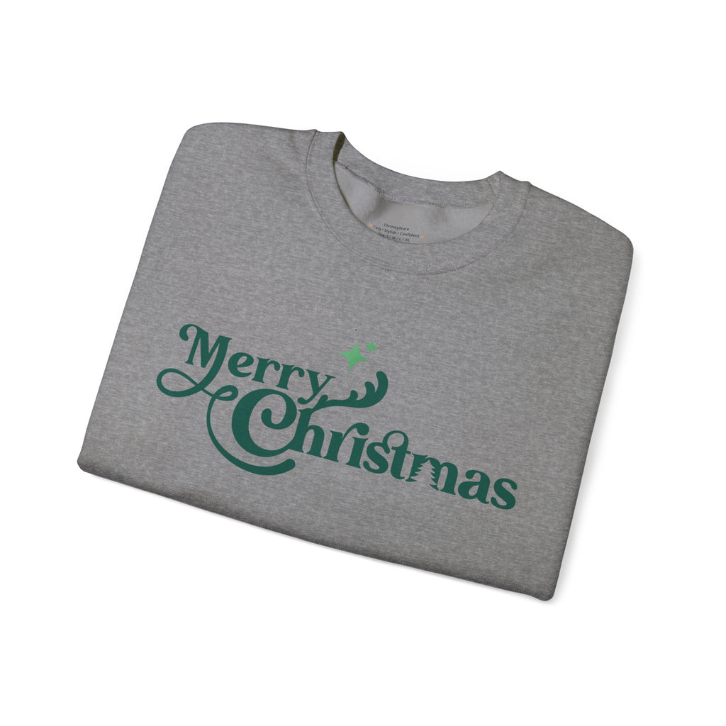 Merry Christmas Sweatshirt – Minimalist Holiday Crewneck for a Cozy Winter Look
