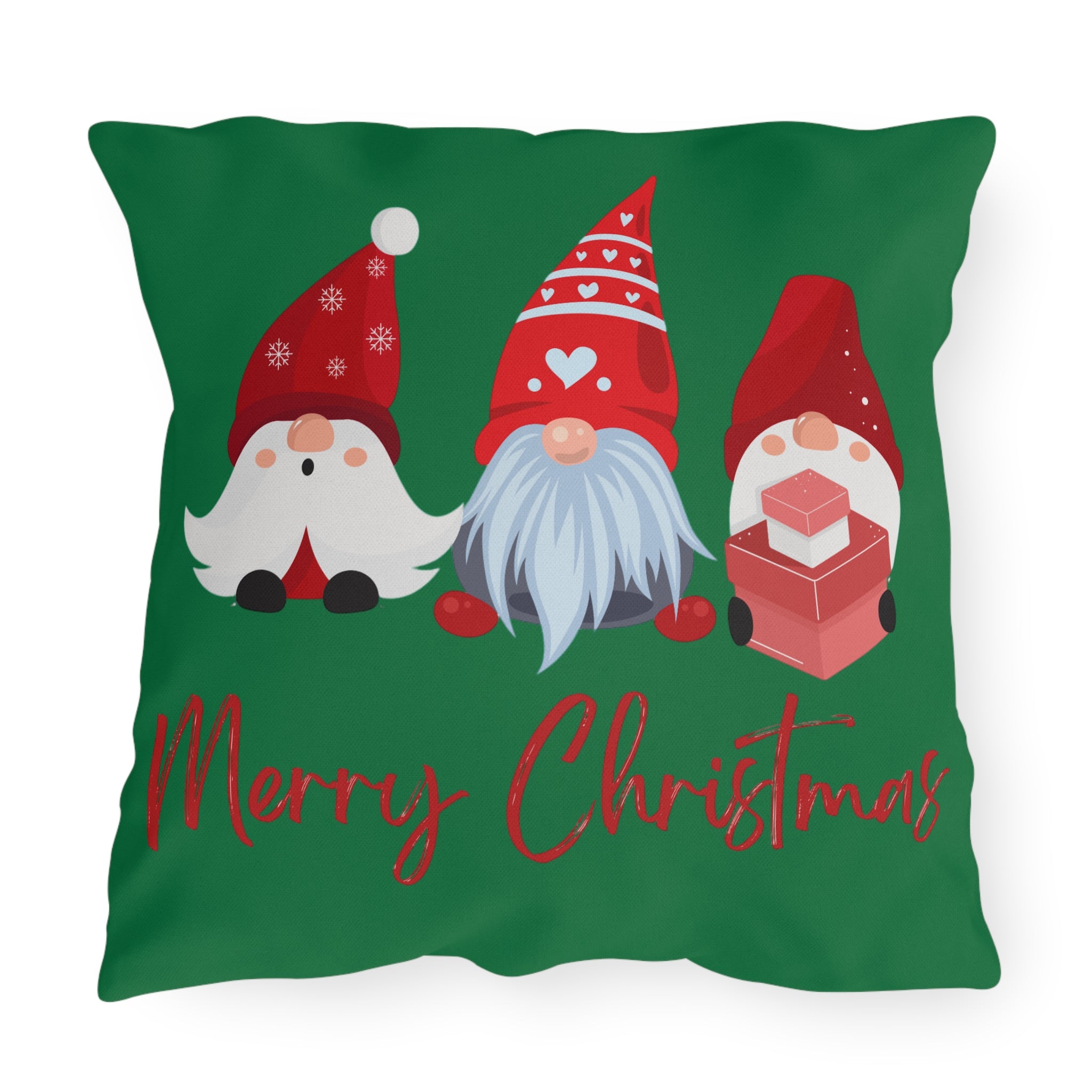 Christmas Gnome Throw Pillow – Festive Holiday Cushion
