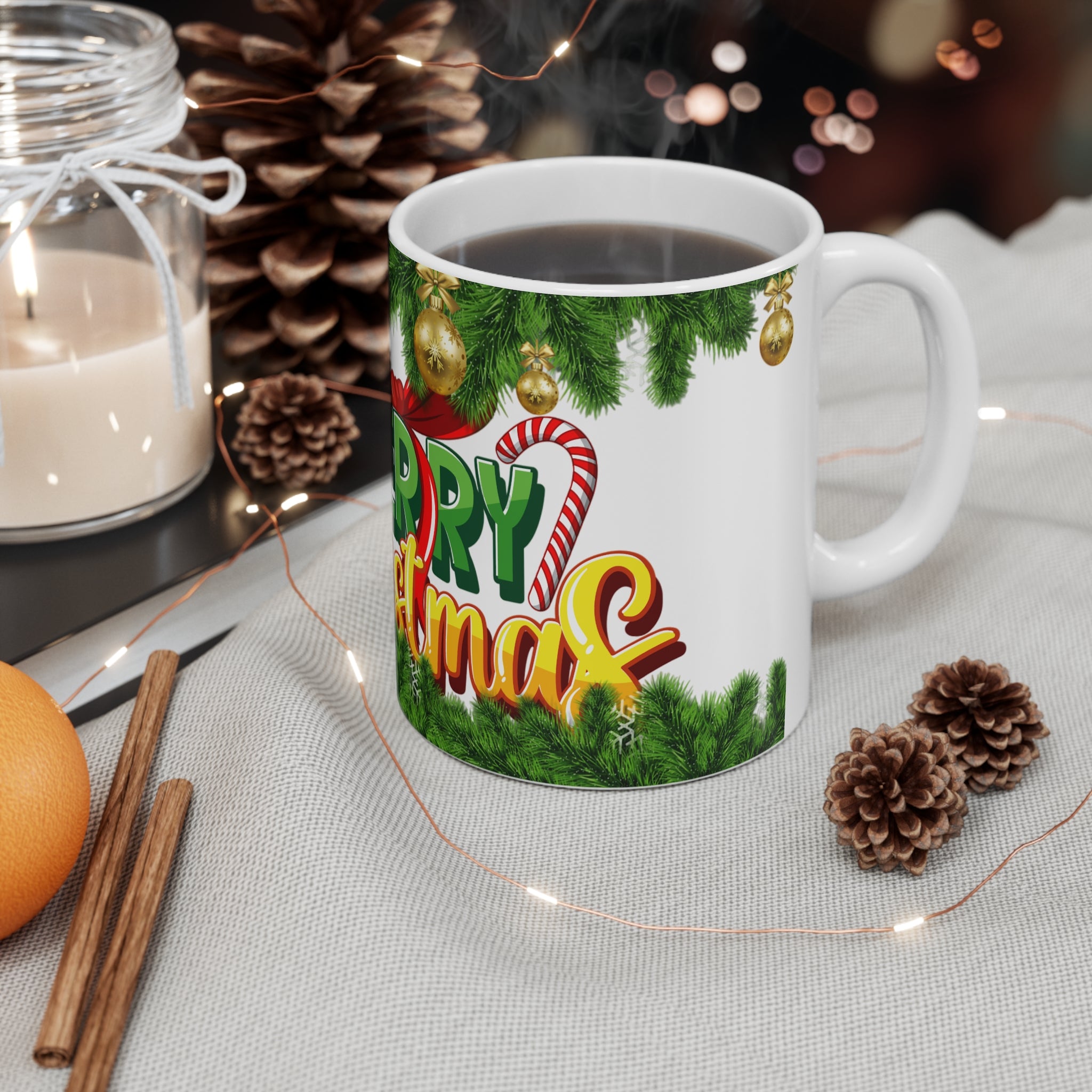 Merry Christmas Mug – Festive Holiday Coffee Cup