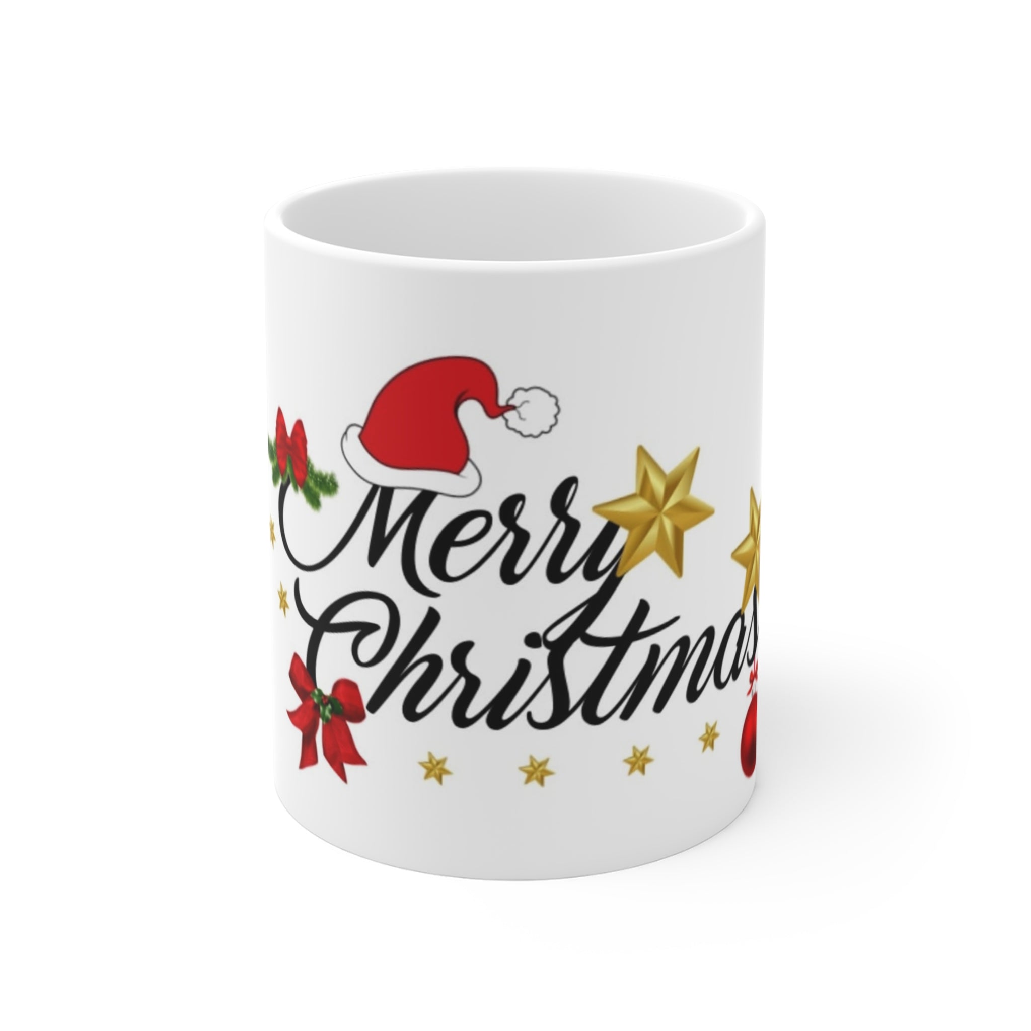 Merry Christmas Stars Mug – Festive Holiday Cup