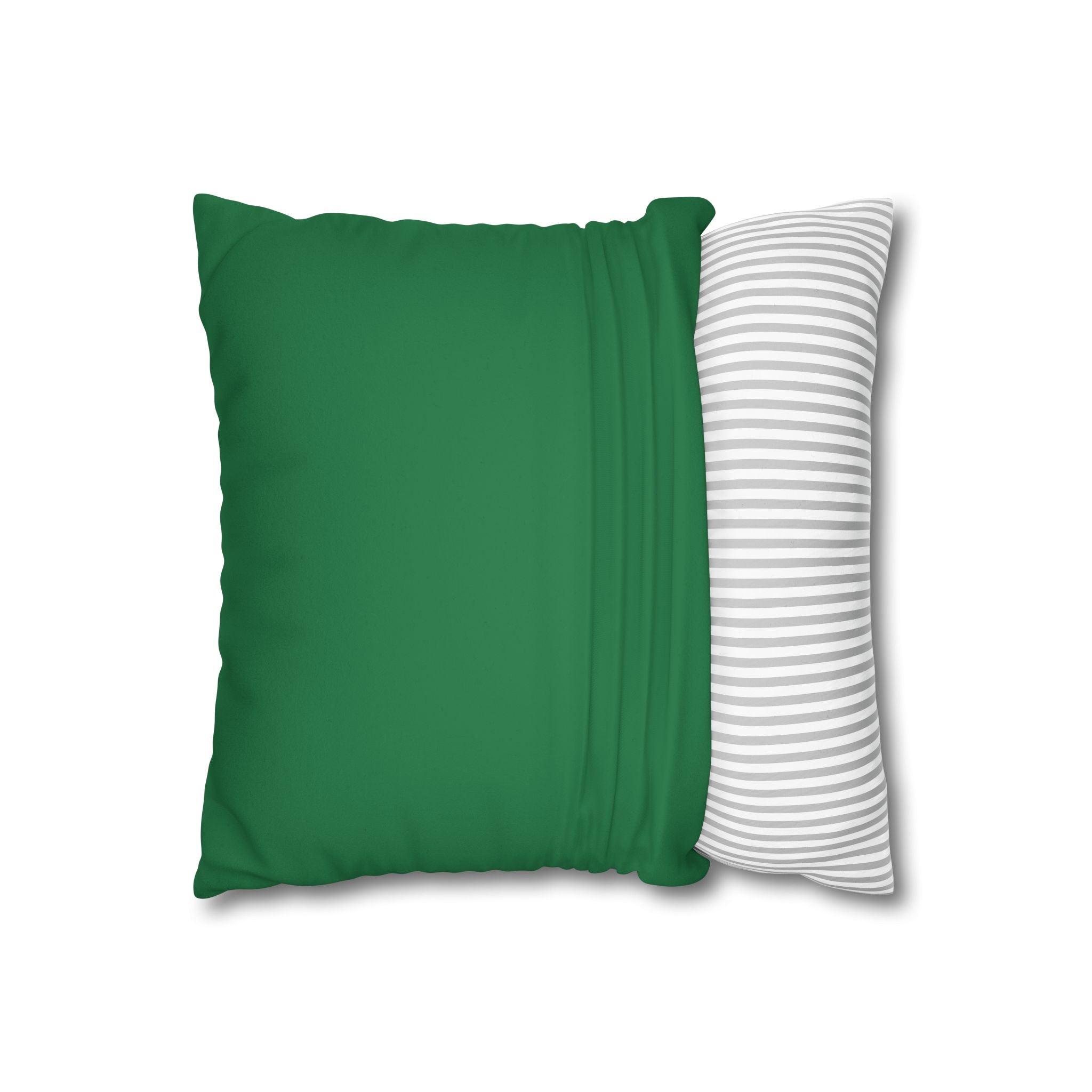 Merry Christmas Green Pillow Cover – Festive Red and Green Cushion for Holiday Home Décor