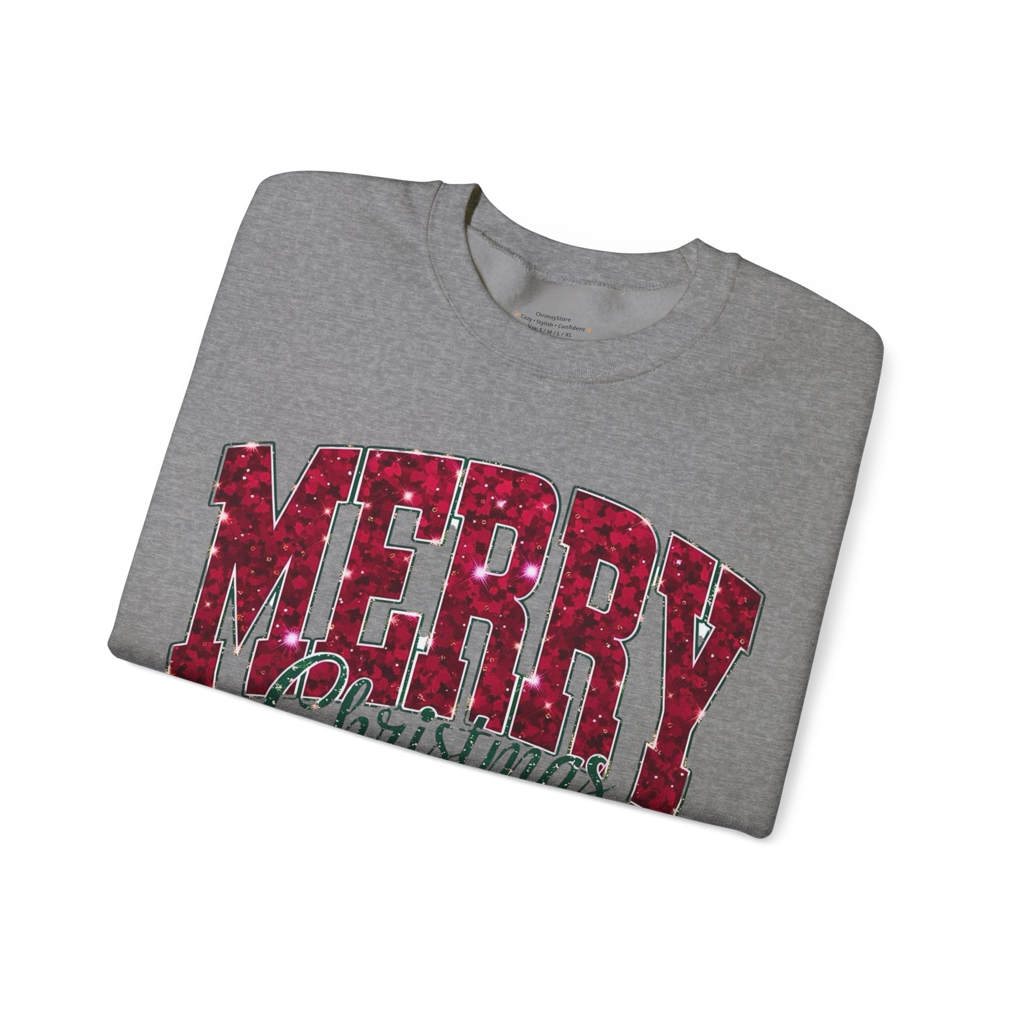 Merry Christmas Sweatshirt – Festive Holiday Crewneck for Winter Comfort
