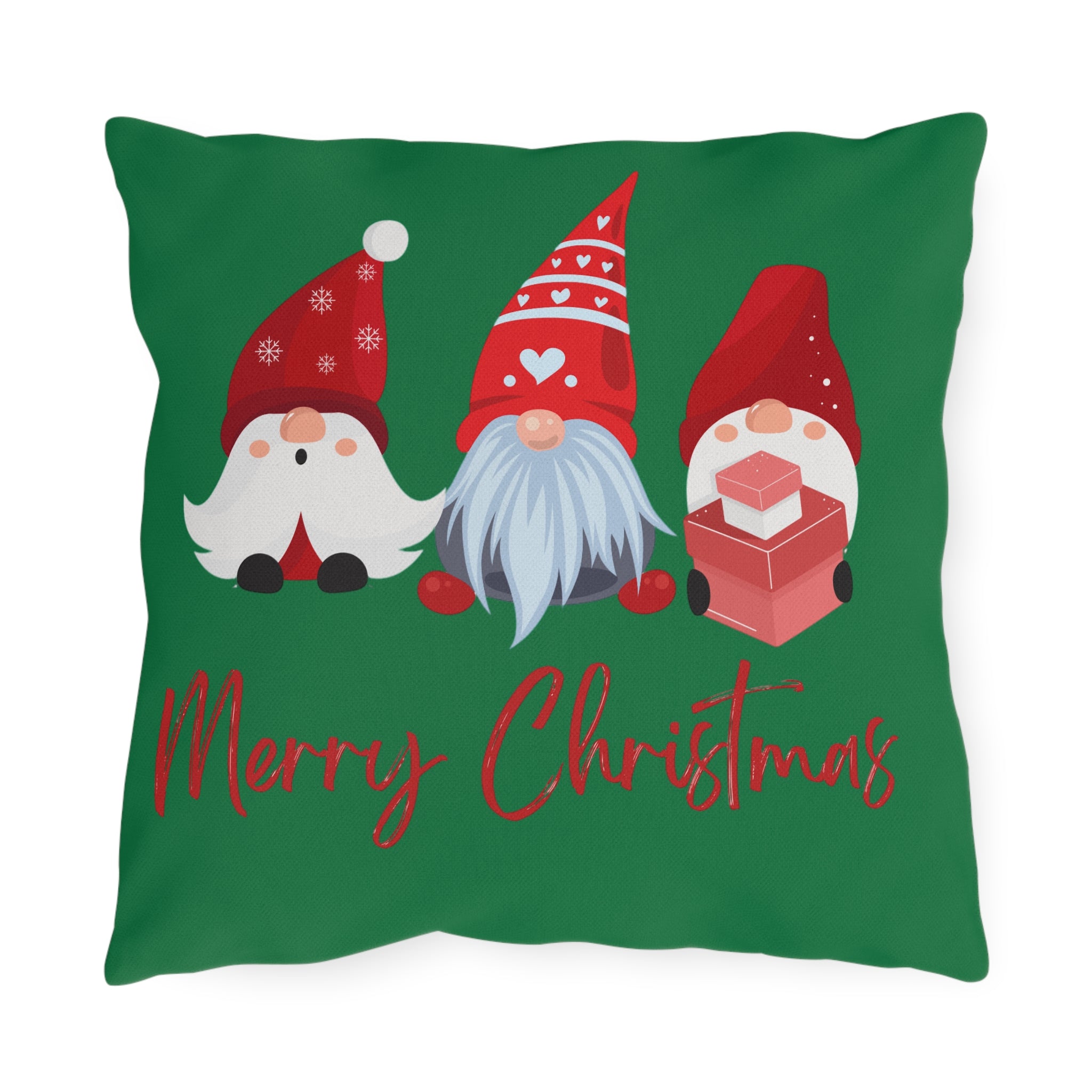 Christmas Gnome Throw Pillow – Festive Holiday Cushion