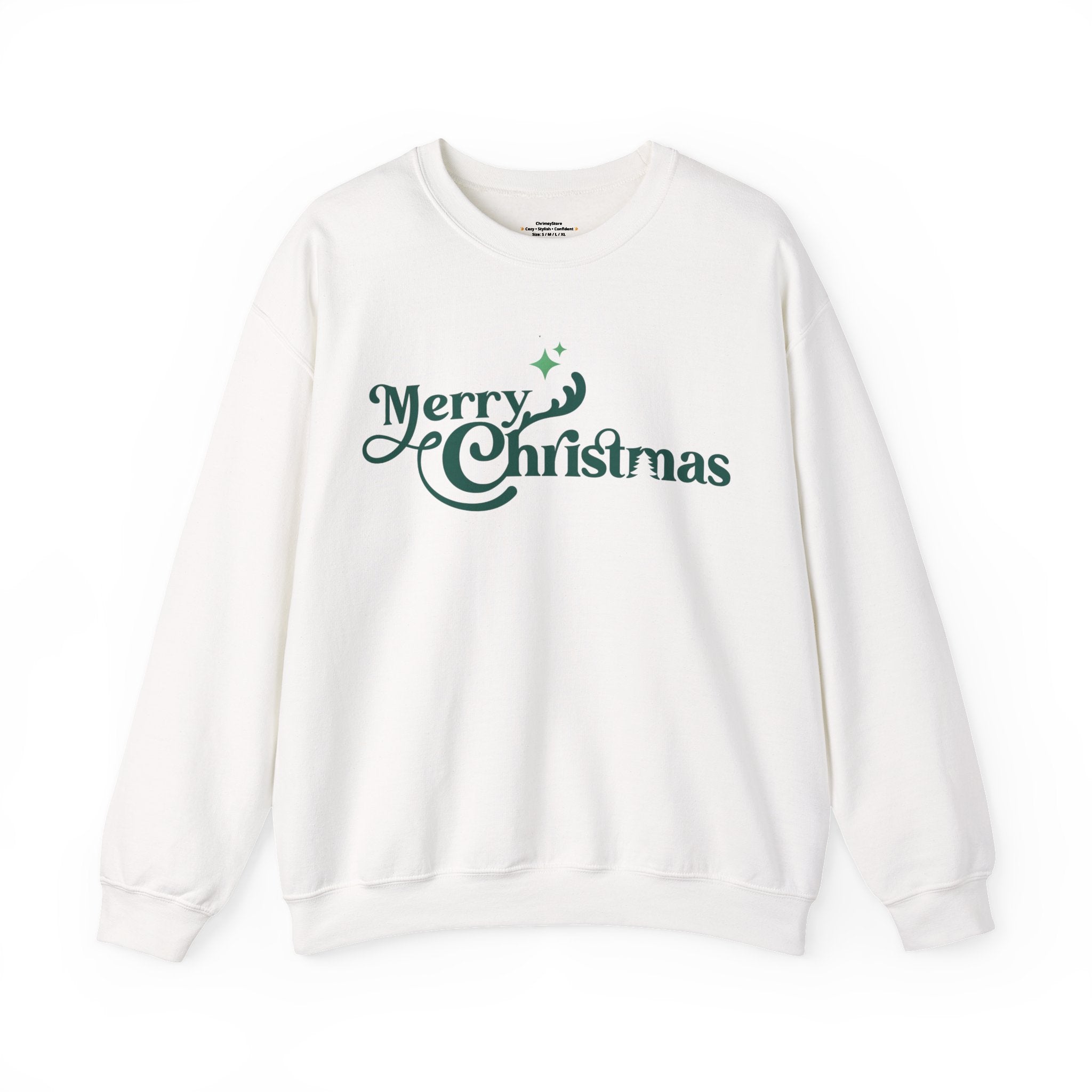 Merry Christmas Sweatshirt – Minimalist Holiday Crewneck for a Cozy Winter Look