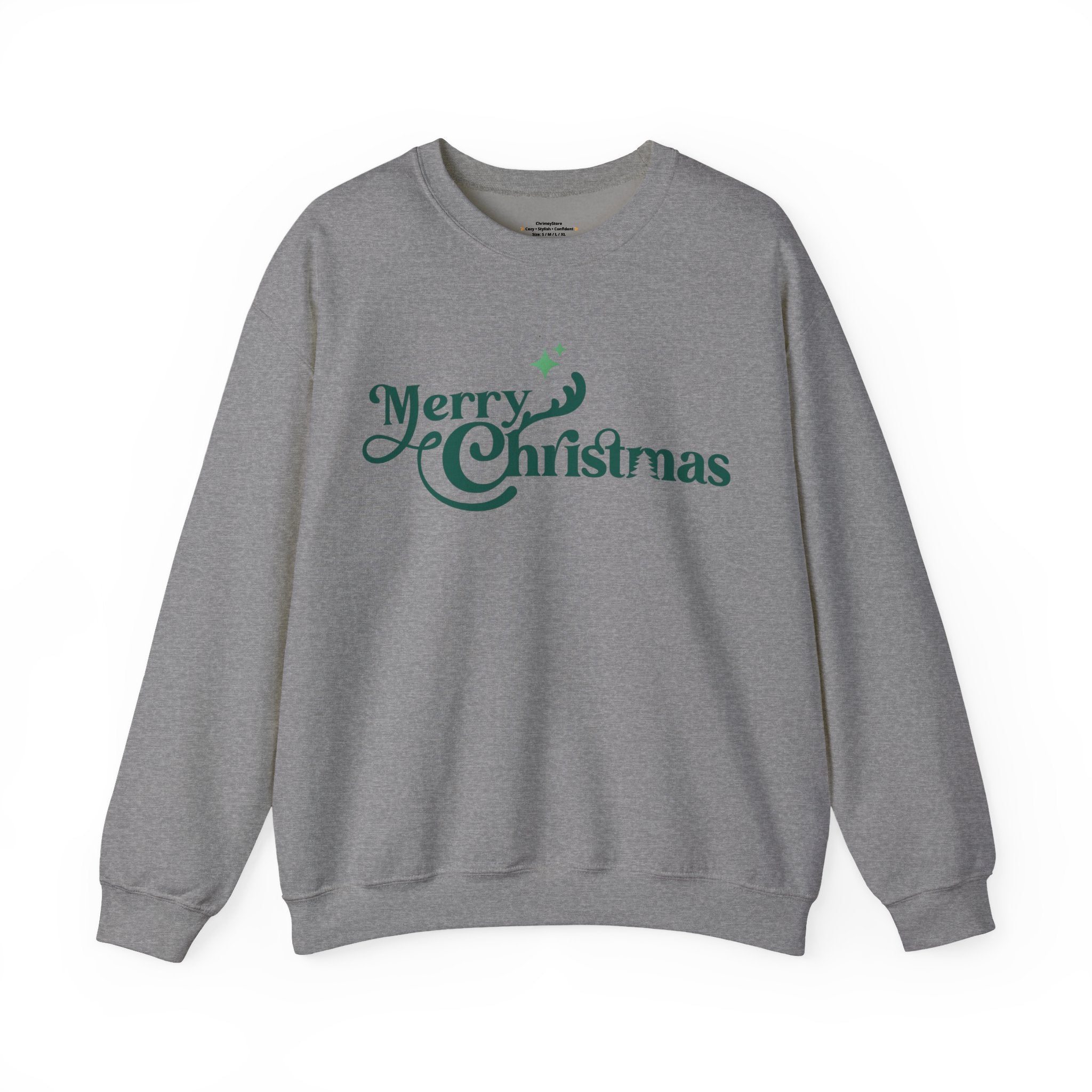 Merry Christmas Sweatshirt – Minimalist Holiday Crewneck for a Cozy Winter Look