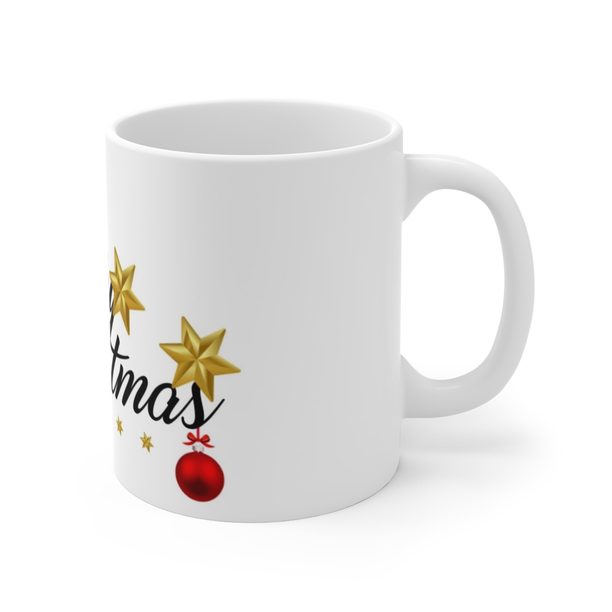 Merry Christmas Stars Mug – Festive Holiday Cup