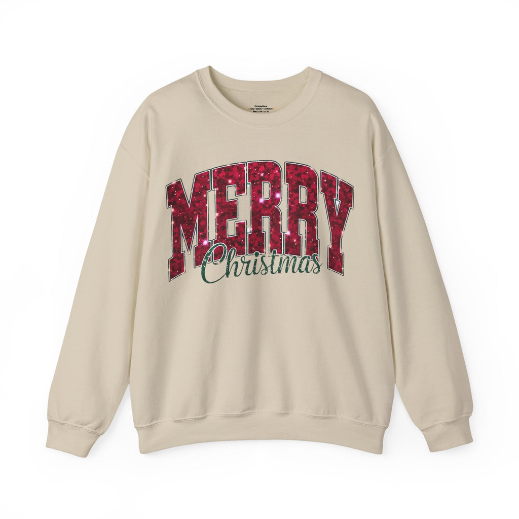 Merry Christmas Sweatshirt – Festive Holiday Crewneck for Winter Comfort
