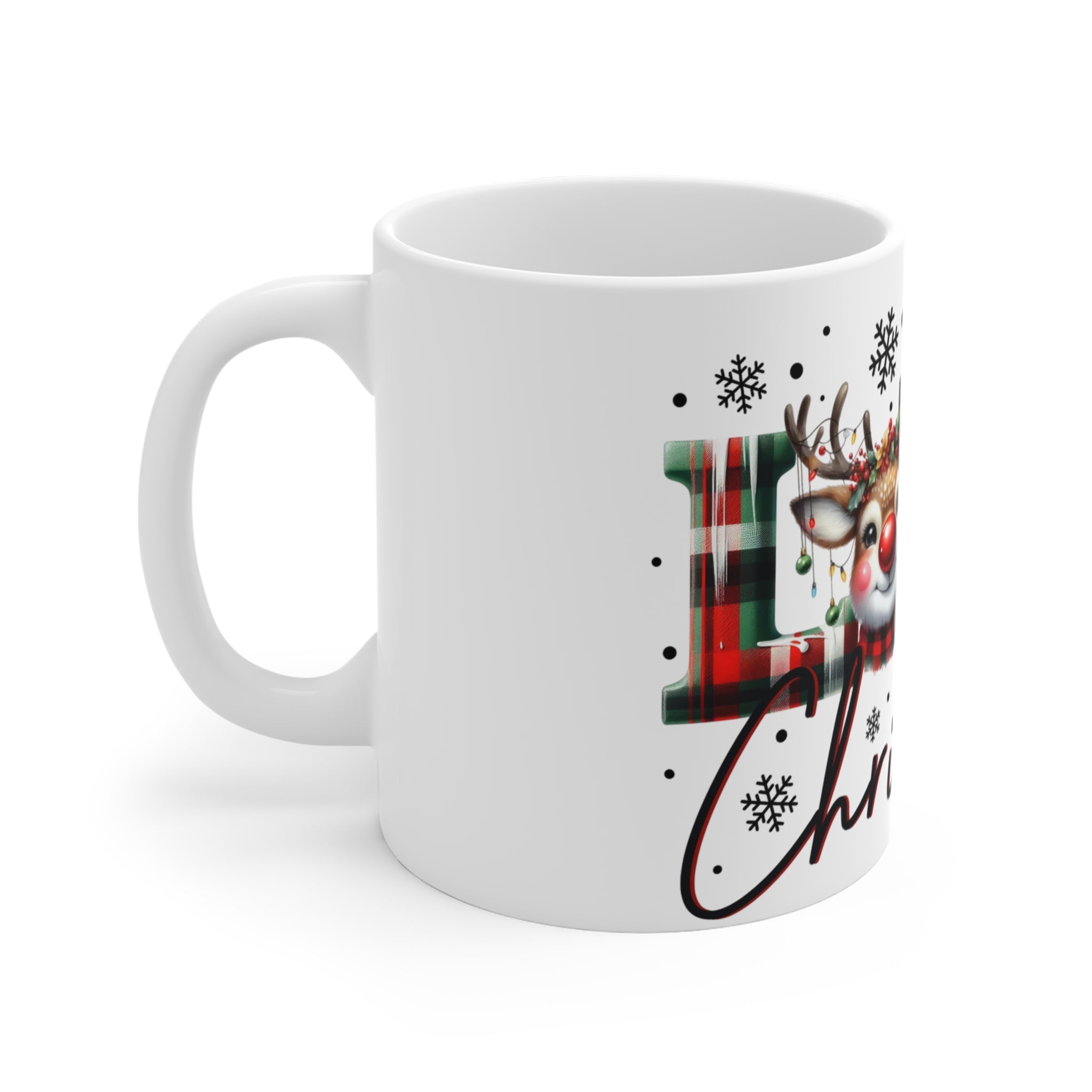 Love Christmas Reindeer Mug
