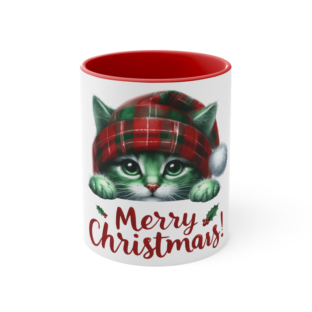 Merry Christmas Cat Mug