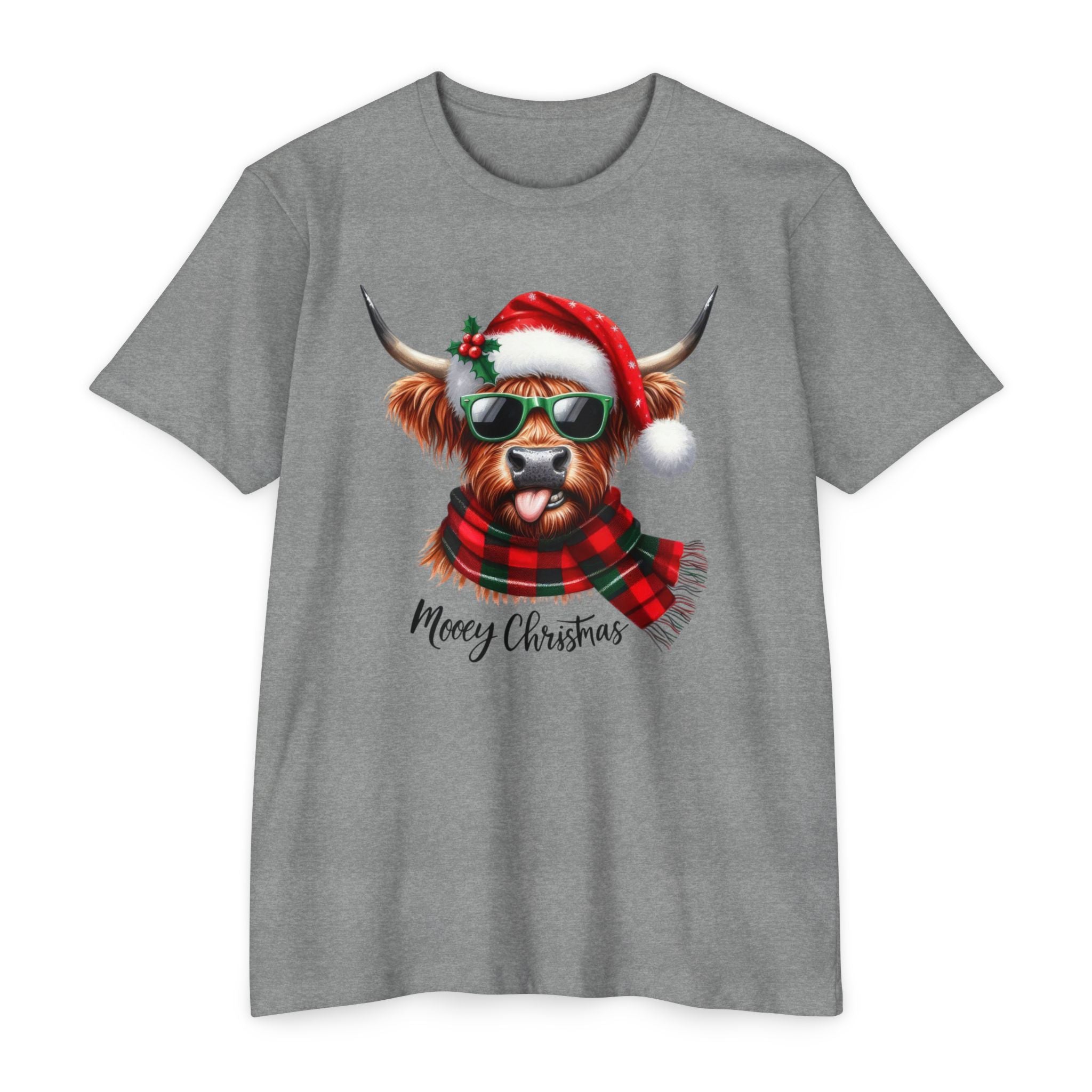 Mooey Christmas Highland Cow T-Shirt