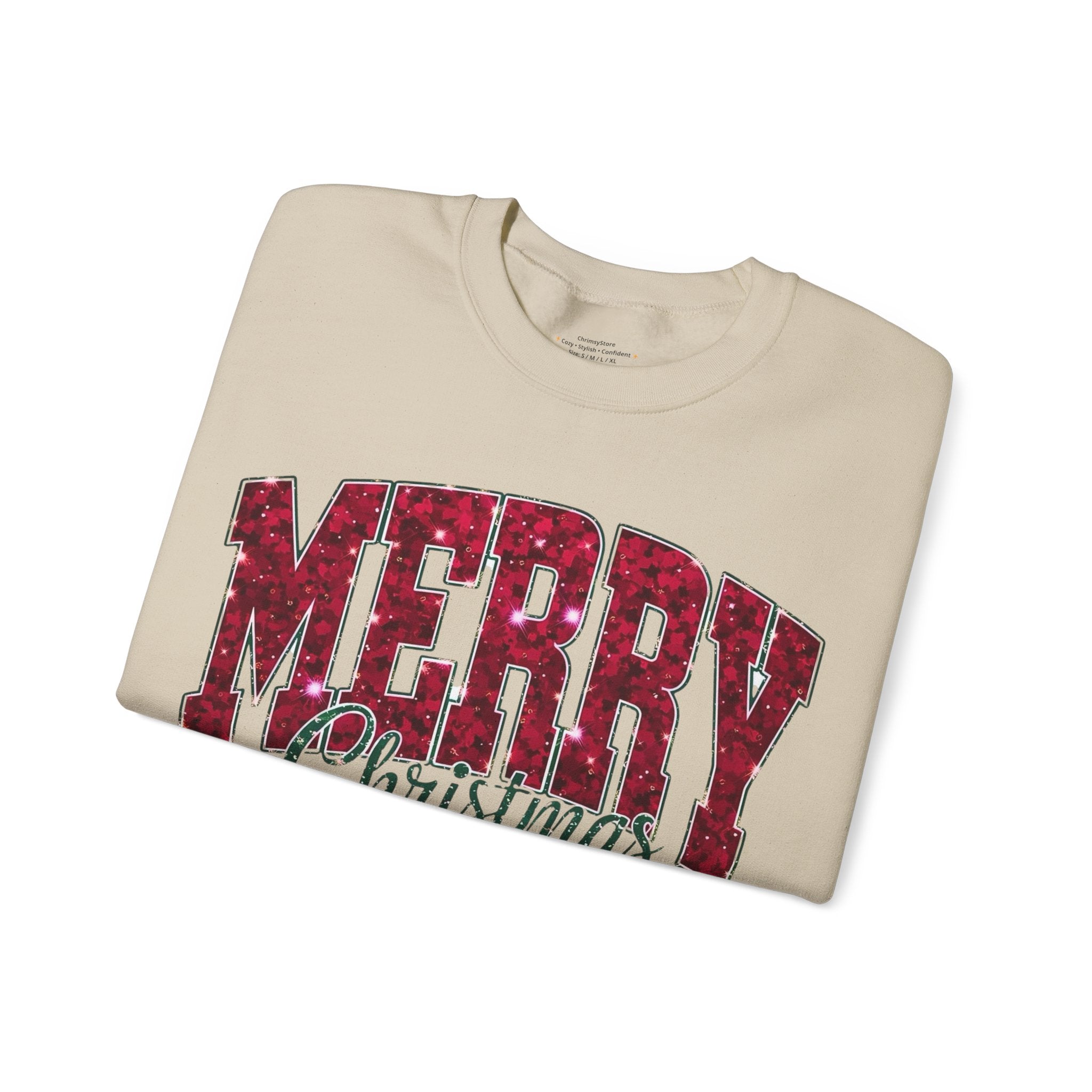 Merry Christmas Sweatshirt – Festive Holiday Crewneck for Winter Comfort