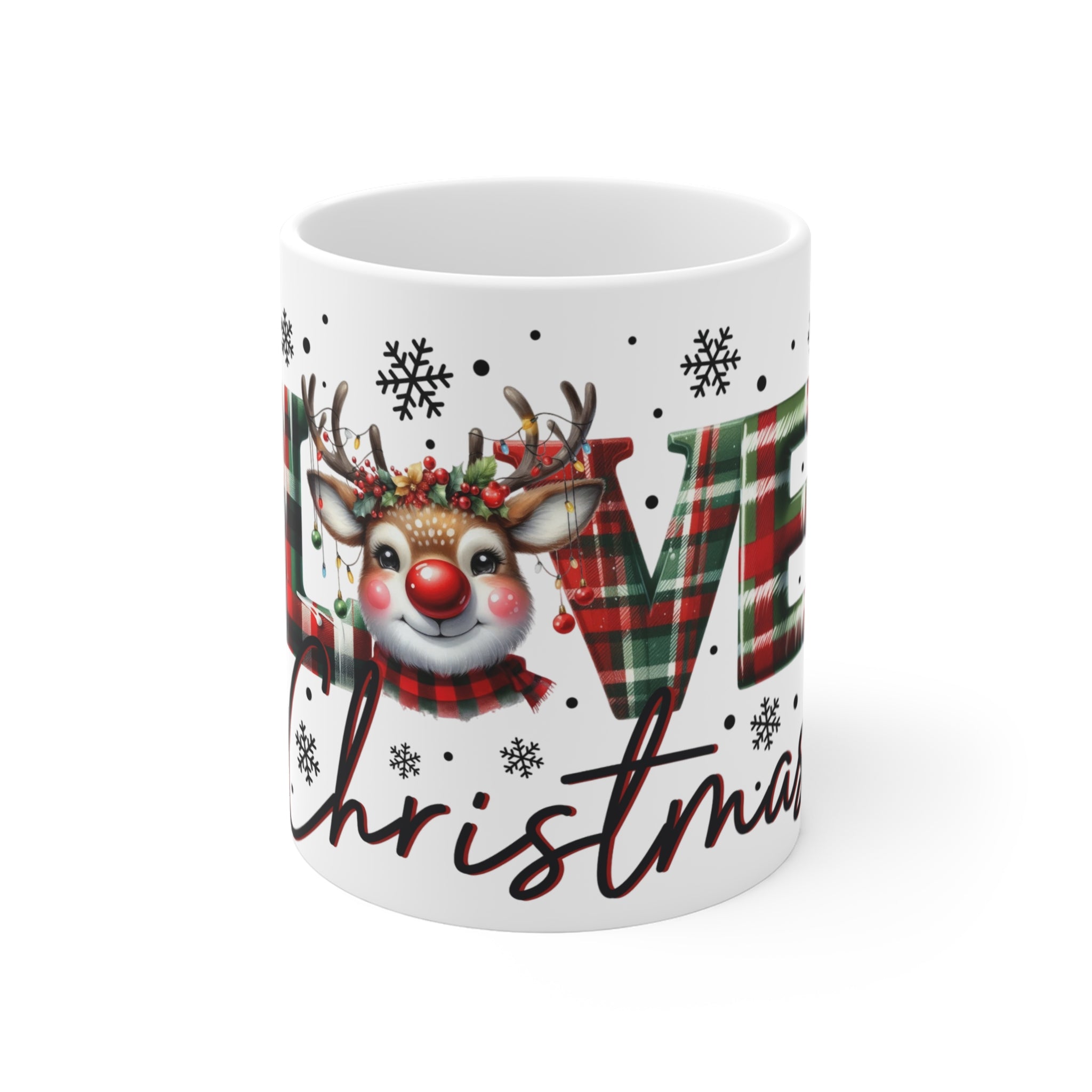 Love Christmas Reindeer Mug