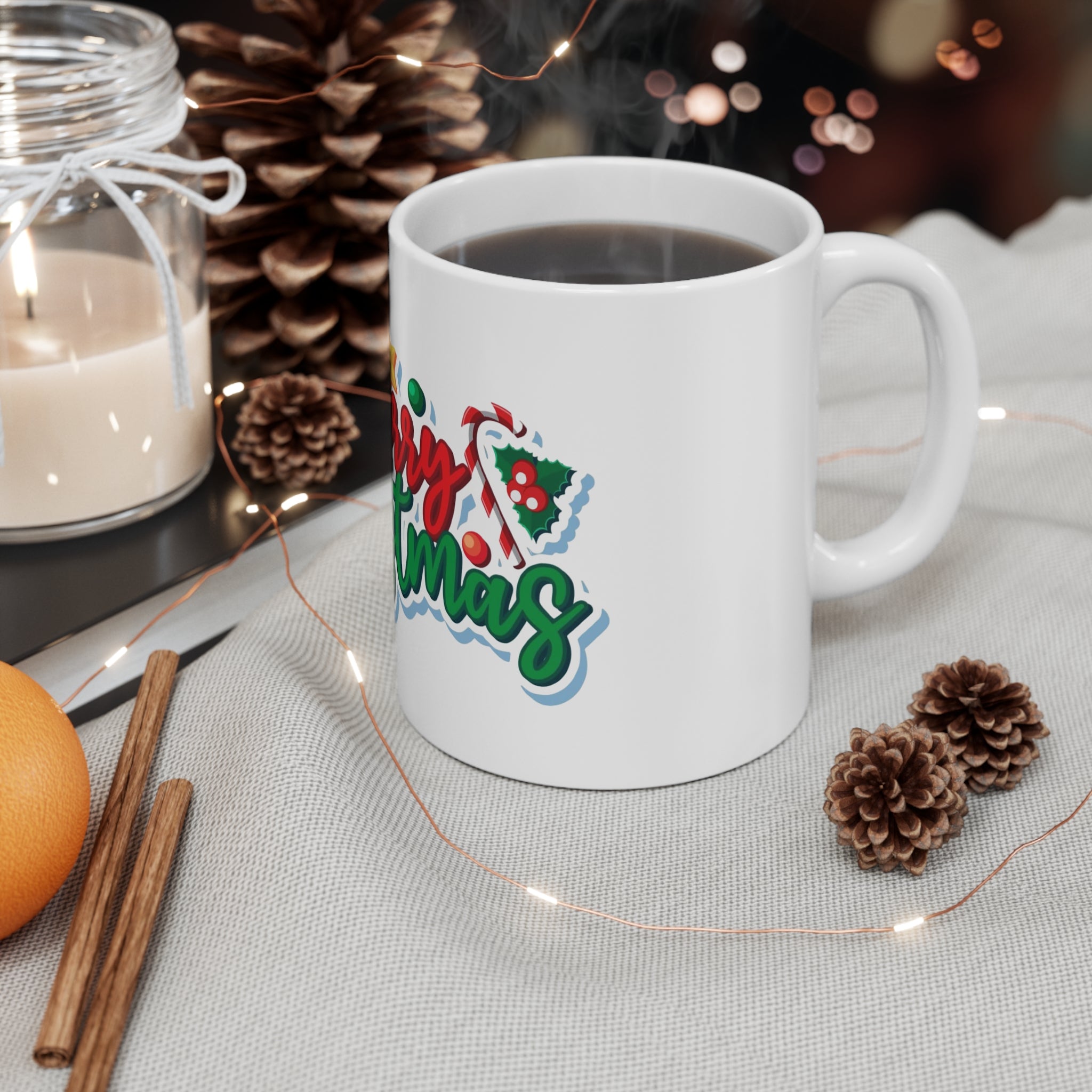 Merry Christmas Mug – Festive Holiday Coffee Cup