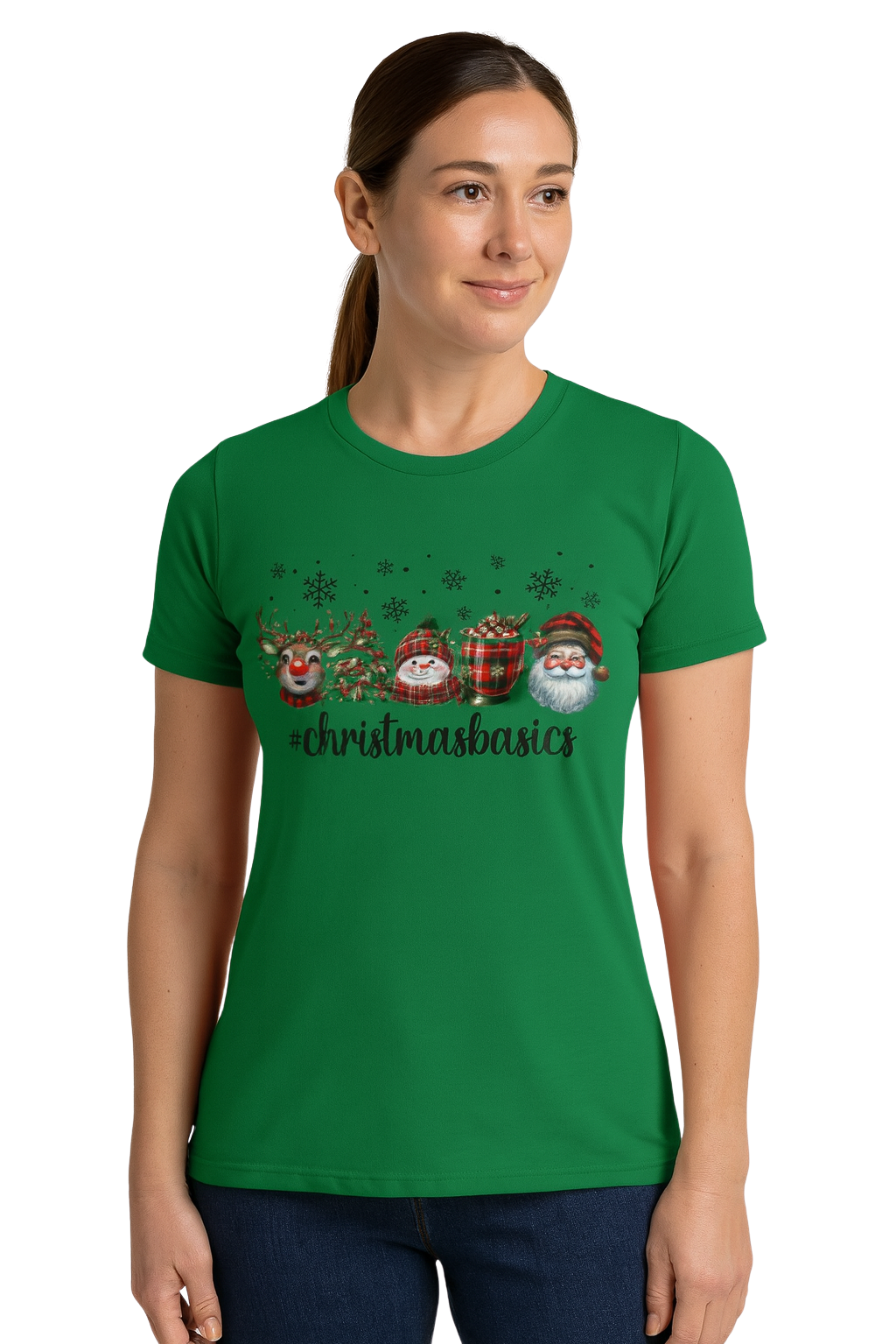 Christmas Basics T-Shirt – Festive Holiday Tee (4 Colors)