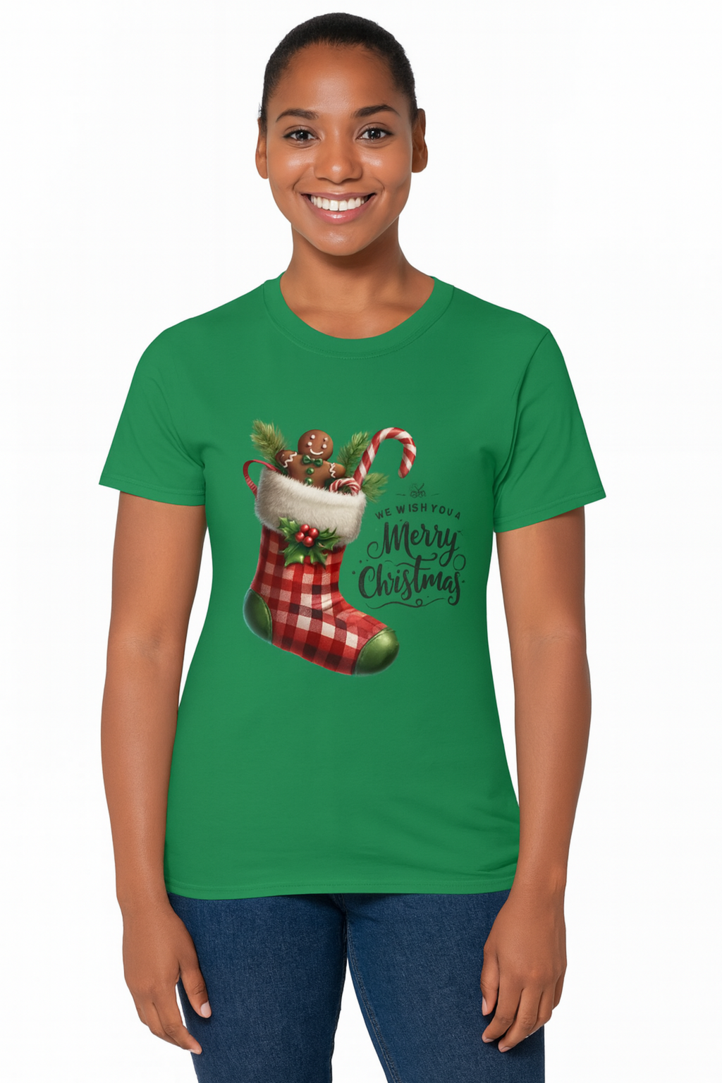 Christmas Stocking T-Shirt – Festive Holiday Tee